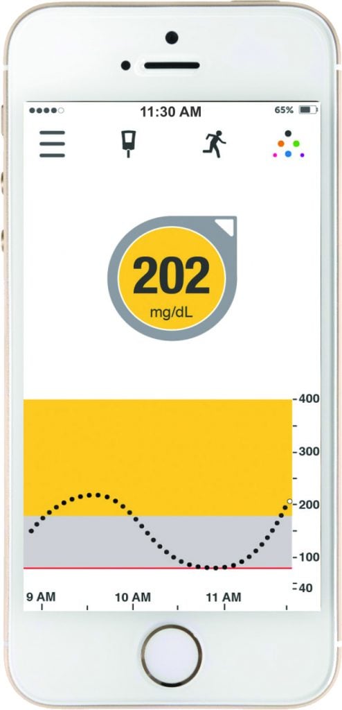 Dexcom on a phone (1)