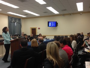 Ann Albright, PhD, RD, discusses the cost burden of diabetes and other issues at the Clinician Hill Day.